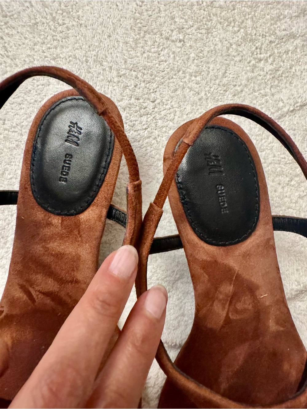 H&M Premium Limited Edition Genuine Suede Thong Slingback - Picture 8 of 12
